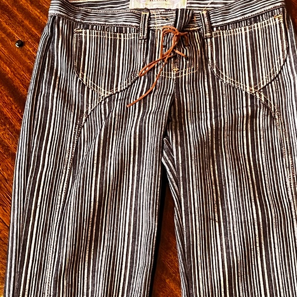 Vintage Y2K Miss Me Flare Wide Lace Up Jeans Pants - Picture 2 of 9